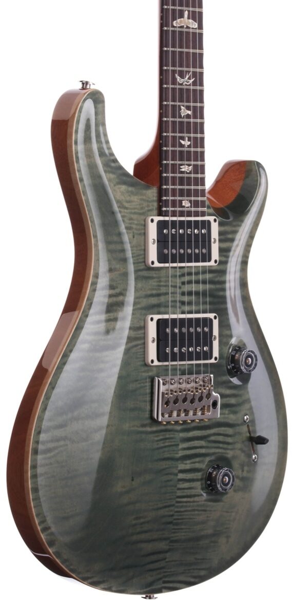PRS Paul Reed Smith Custom 24 2013 Electric Guitar (with Case), Trampas Green - Body Angle