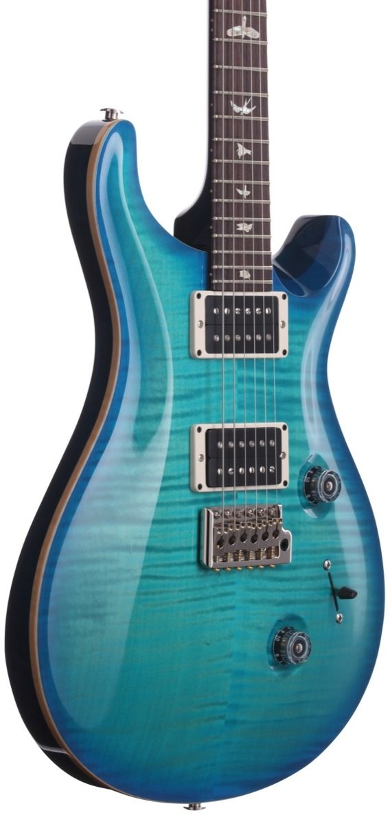 PRS Paul Reed Smith Custom 24 2013 Electric Guitar (with Case), Makena Blue - Body Angle