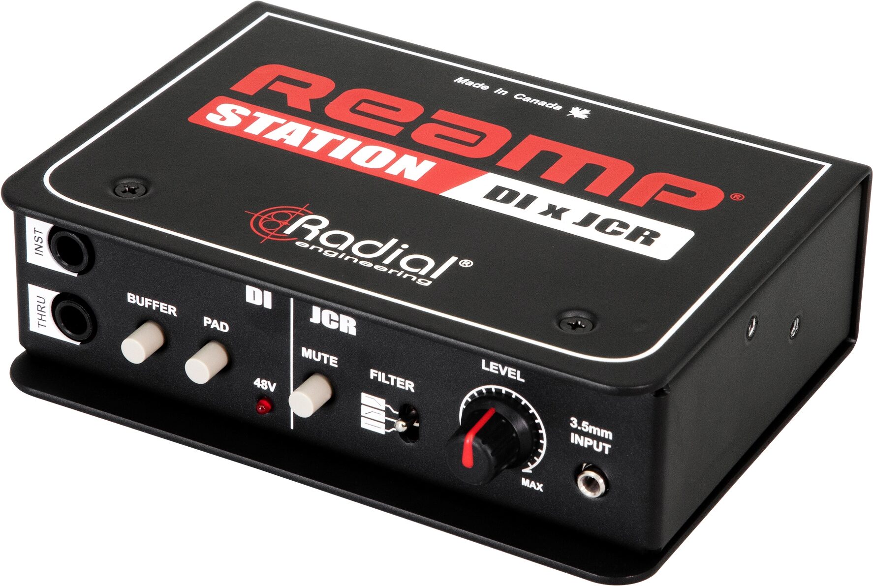 Radial Reamp Station Combination Active DI x JCR Reamper, New, Action Position Back