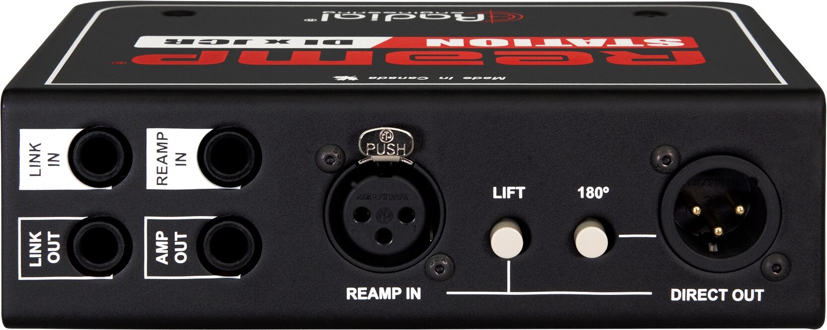Radial Reamp Station Combination Active DI x JCR Reamper, New, Action Position Back