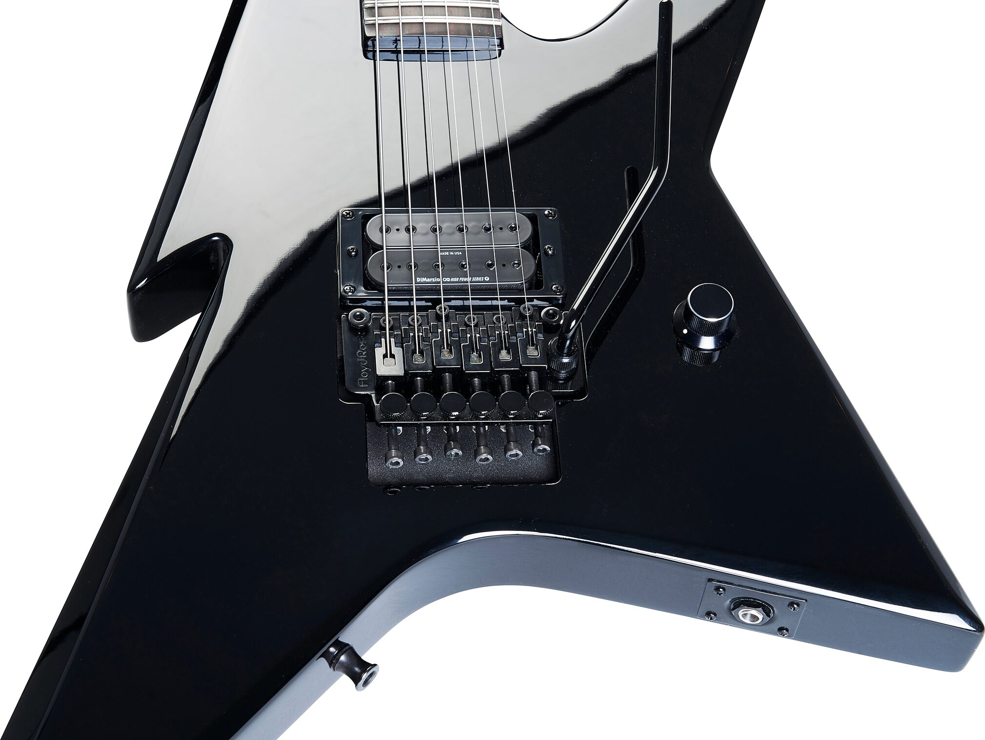 B.C. Rich Ironbird MK1 Legacy Series FR Electric Guitar, Gloss Black, Action Position Back