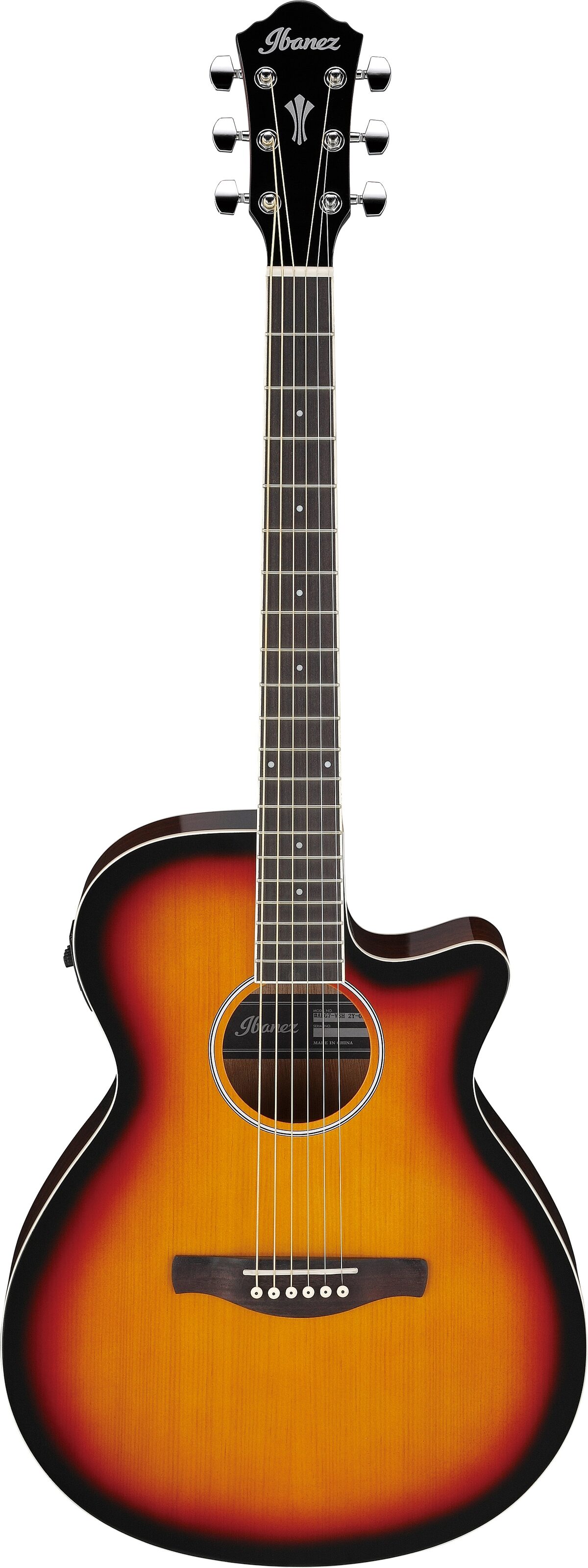 Ibanez AEG7 Acoustic-Electric Guitar, Action Position Back