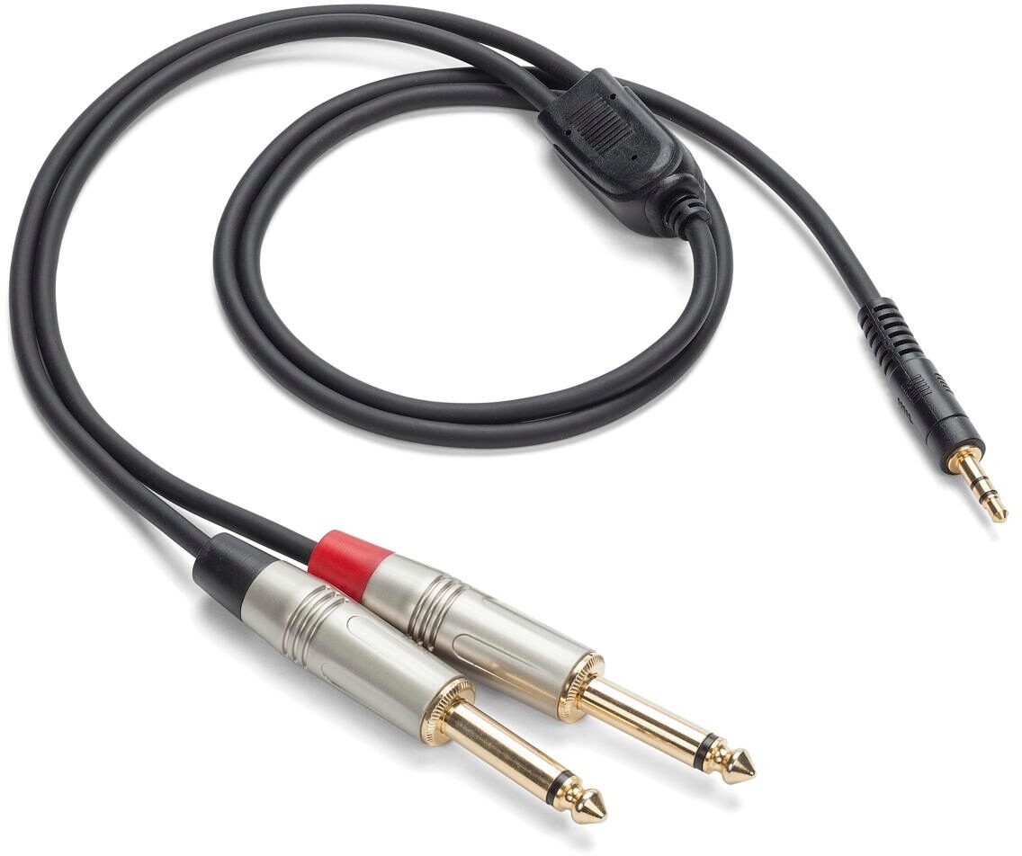 Samson Tourtek Pro 1/8" (3.5mm) TRS to Dual RCA Breakout Cable, 3 foot, TPADR83, Main