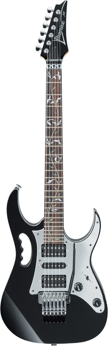 Ibanez JEM77V Steve Vai Electric Guitar (with Case), Black