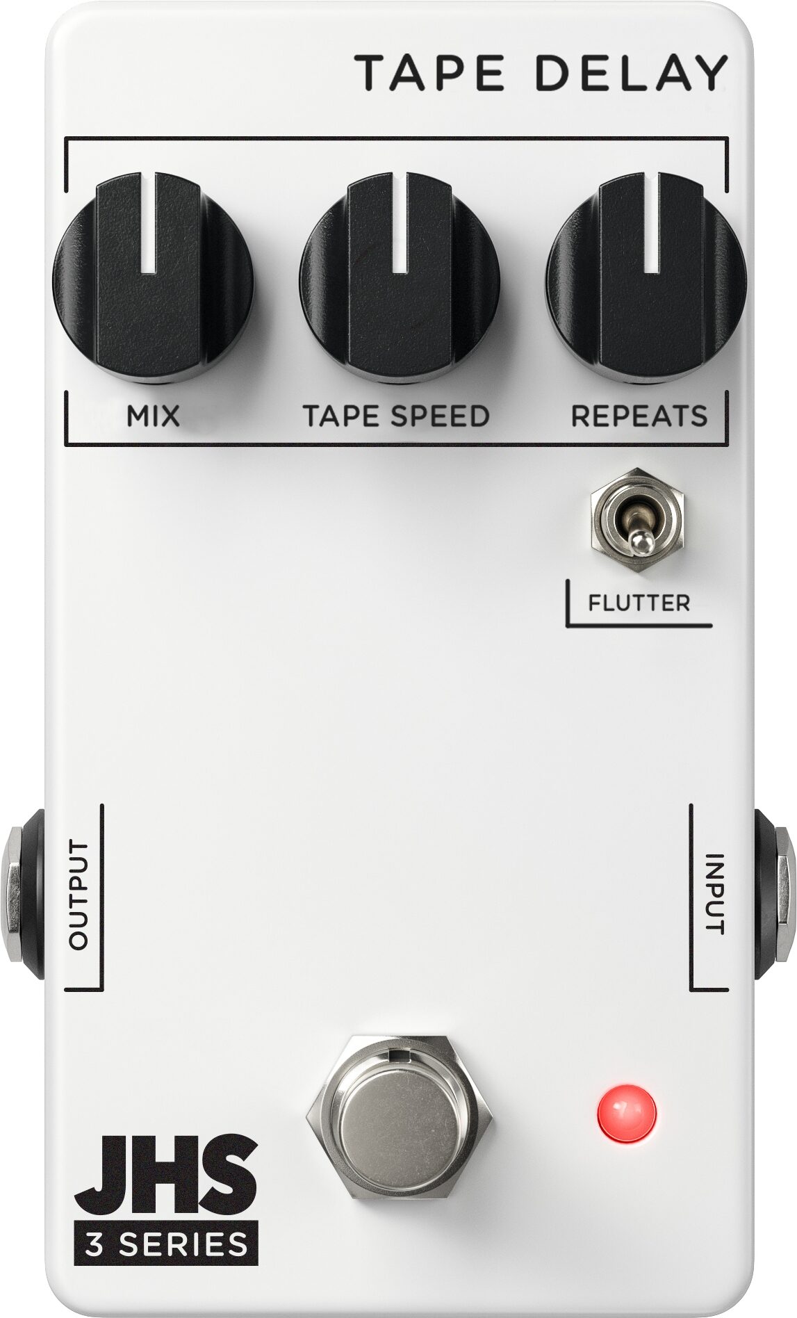 JHS 3 Series Tape Delay Pedal, New, Action Position Back