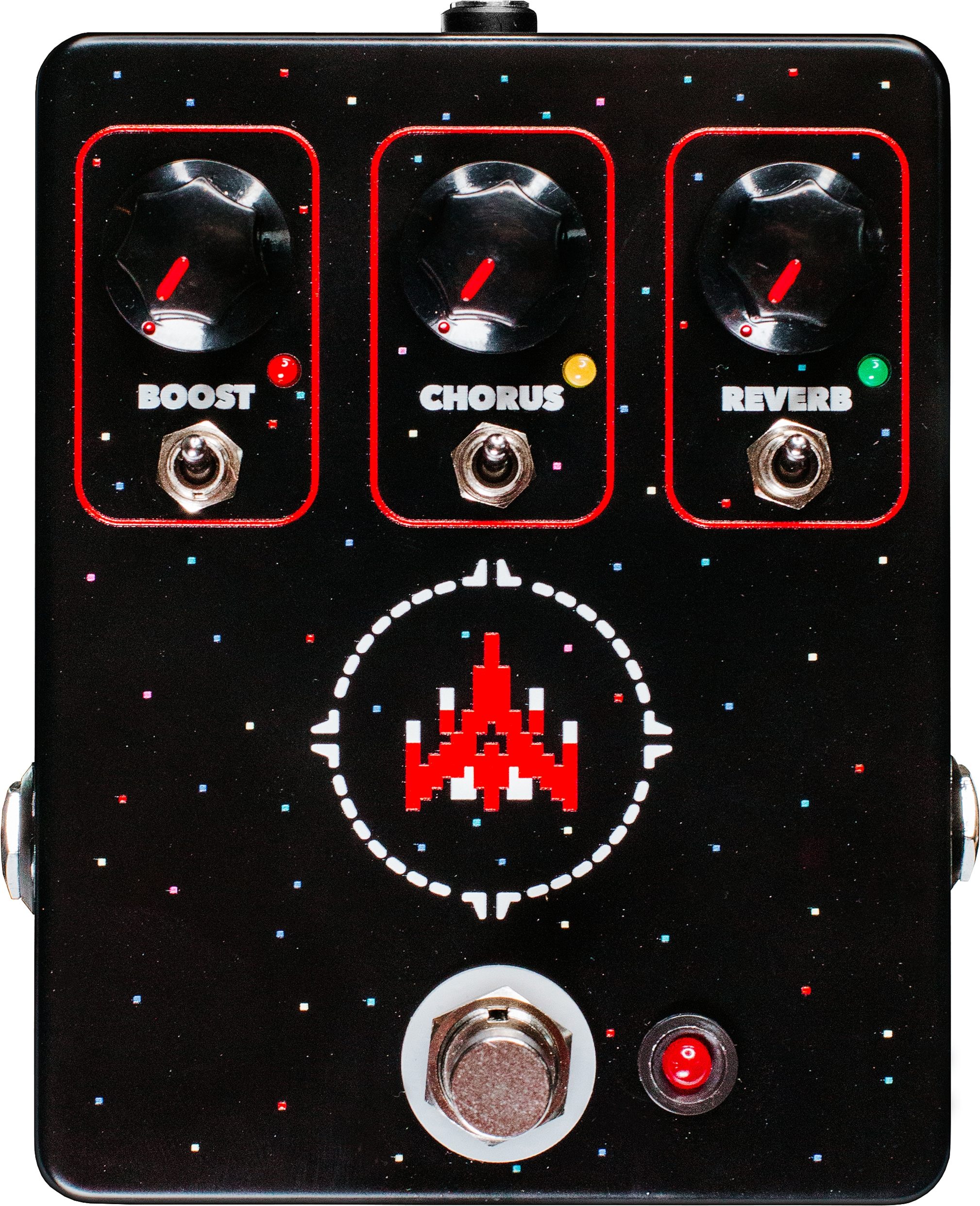 JHS Space Commander Boost, Chorus, Reverb Pedal, Action Position Back