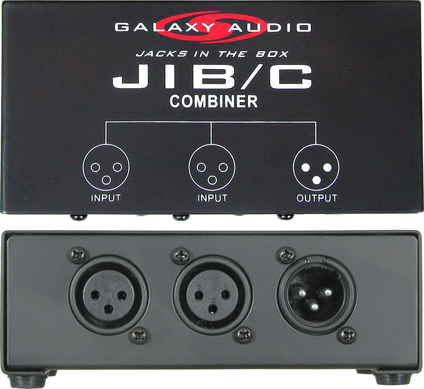Galaxy Audio JIB/C XLR Combiner, Action Position Side