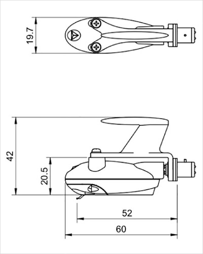 JICO Clipper MM Turntable Cartridge, New, Action Position Back