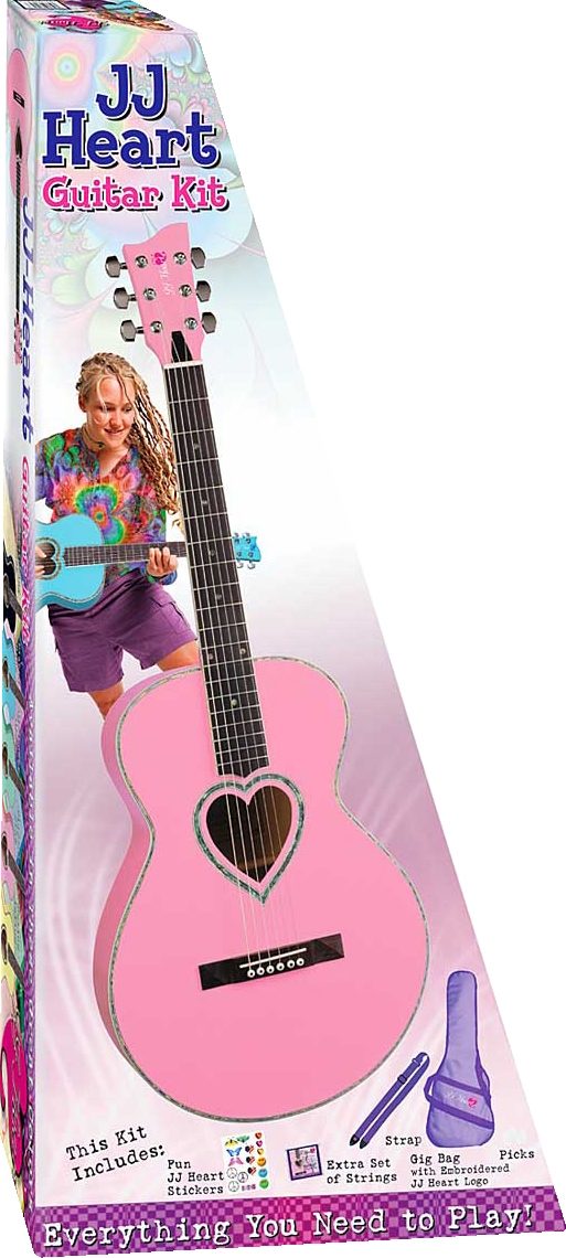 JJ Heart アコースティックギター ピンク系色 - 器材