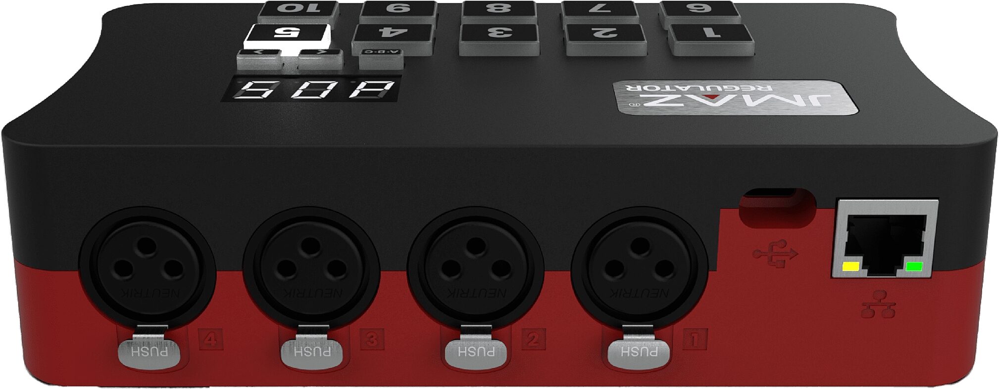JMAZ Regulator DMX Scene Lighting Controller with Daslight Software, New, Rear