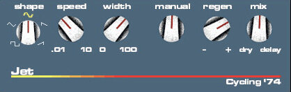 Cycling '74 Pluggo 3.1 VST MAS RTAS (Macintosh), Delay Effect - Jet