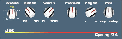 Cycling '74 Pluggo 3.1 VST MAS RTAS (Macintosh), Delay Effect - Jet