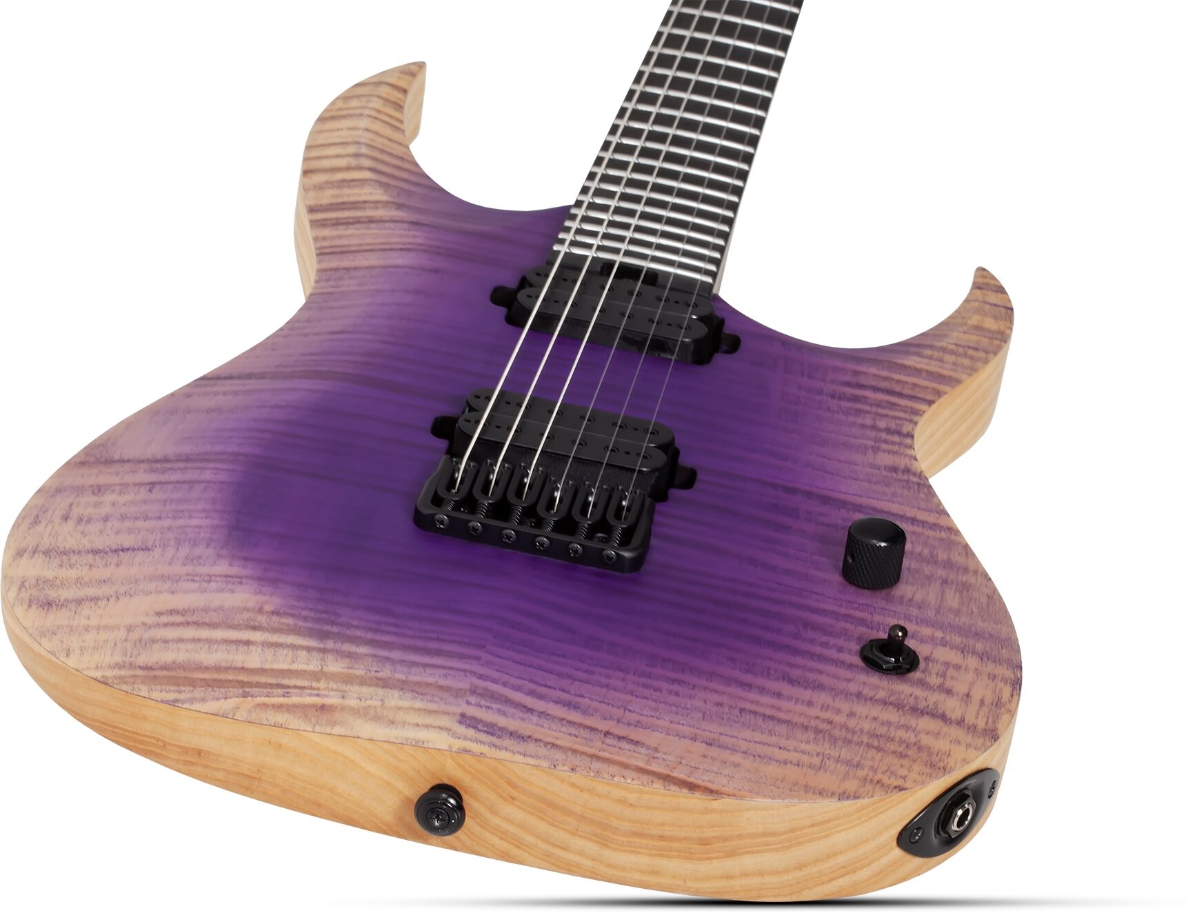Schecter John Browne Tao-6 Electric Guitar, Ozone Burst, Action Position Back