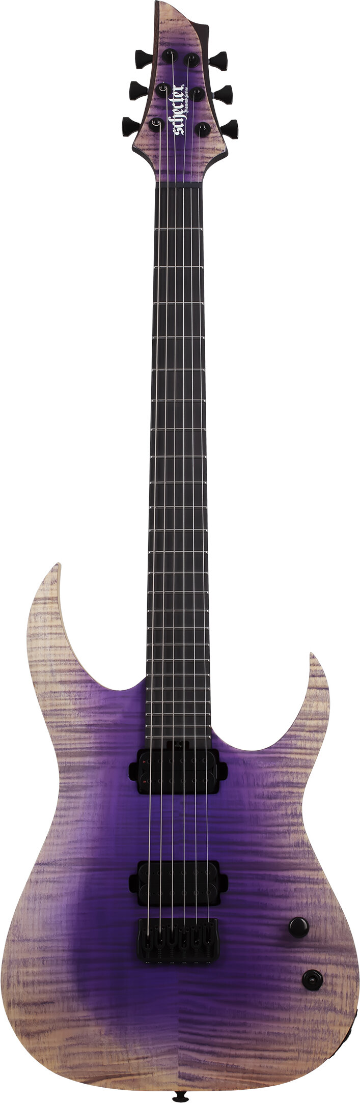 Schecter John Browne Tao-6 Electric Guitar, Ozone Burst, Action Position Back