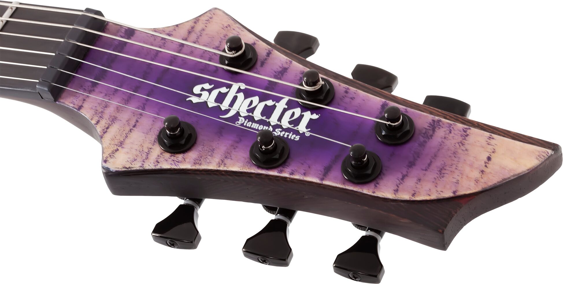Schecter John Browne Tao-6 Electric Guitar, Ozone Burst, Action Position Back
