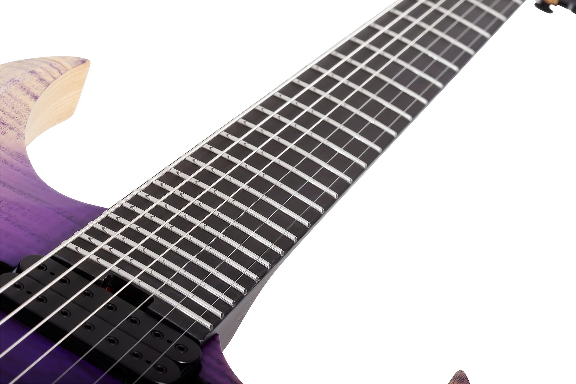 Schecter John Browne Tao-7 Electric Guitar, 7-String, Ozone Burst, Action Position Back