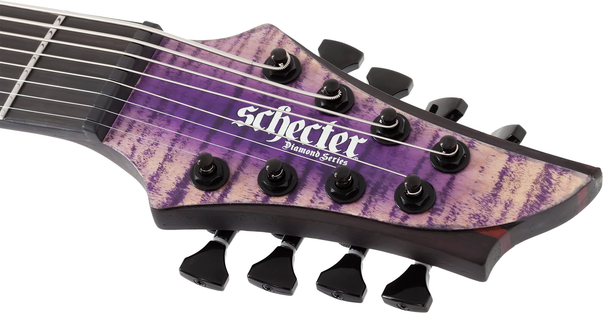 Schecter John Browne Tao-8 Electric Guitar, Ozone Burst, Action Position Back