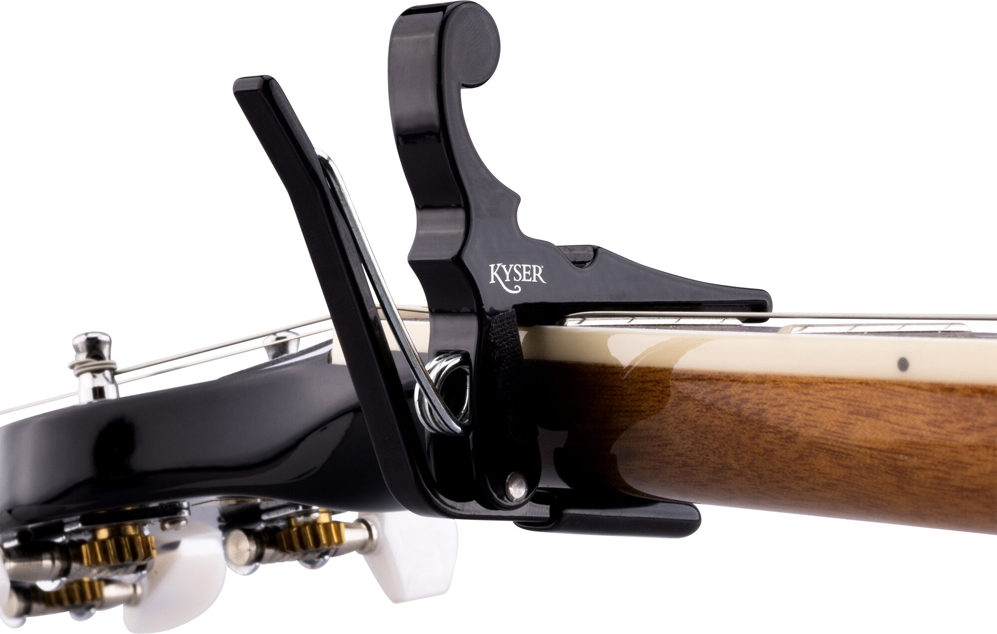 Kyser Quick-Change Capo for Banjo/Ukulele/Mandolin, New, Action Position Back