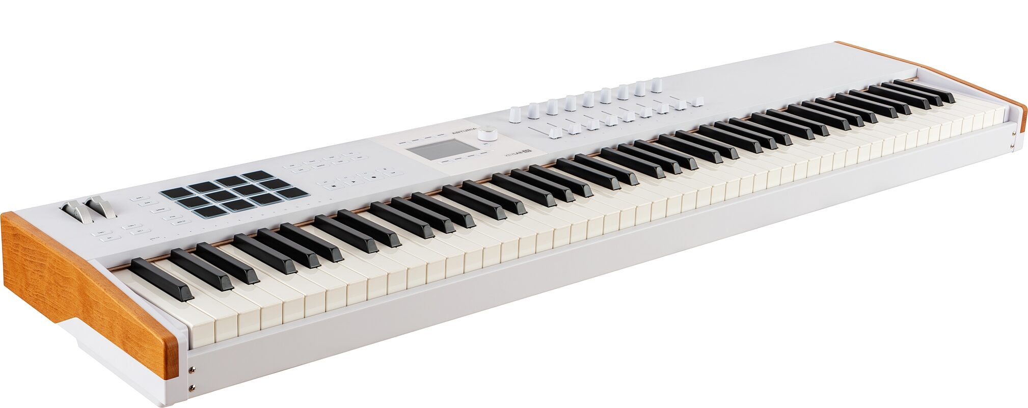 Arturia KeyLab 88 MK3 USB MIDI Controller Keyboard, White, Action Position Back