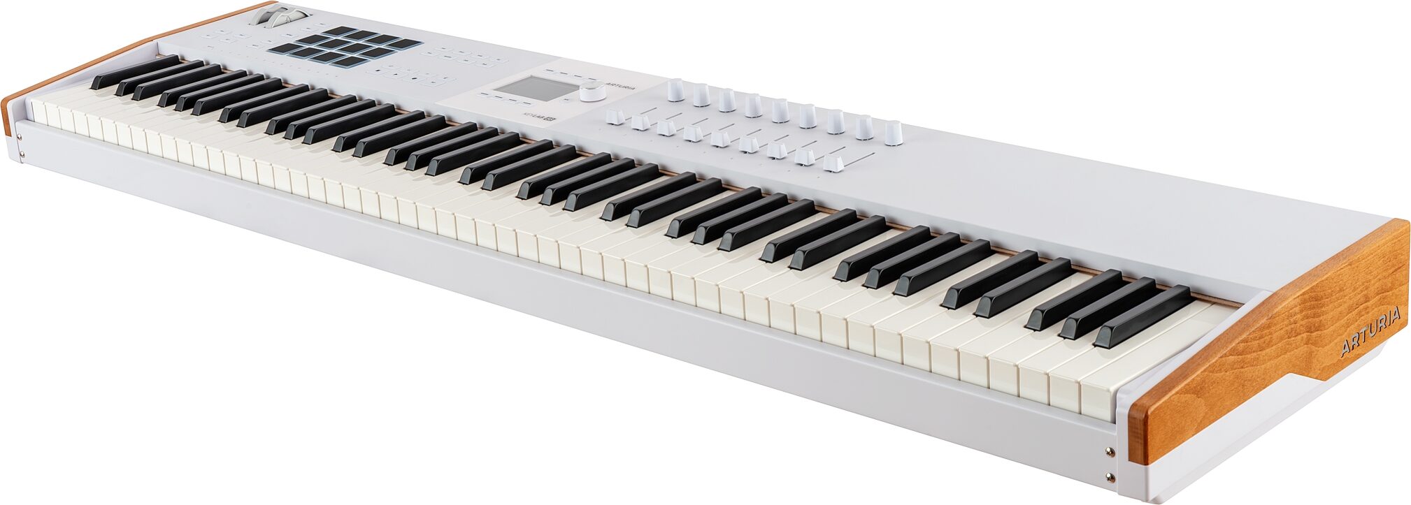 Arturia KeyLab 88 MK3 USB MIDI Controller Keyboard, White, Action Position Back