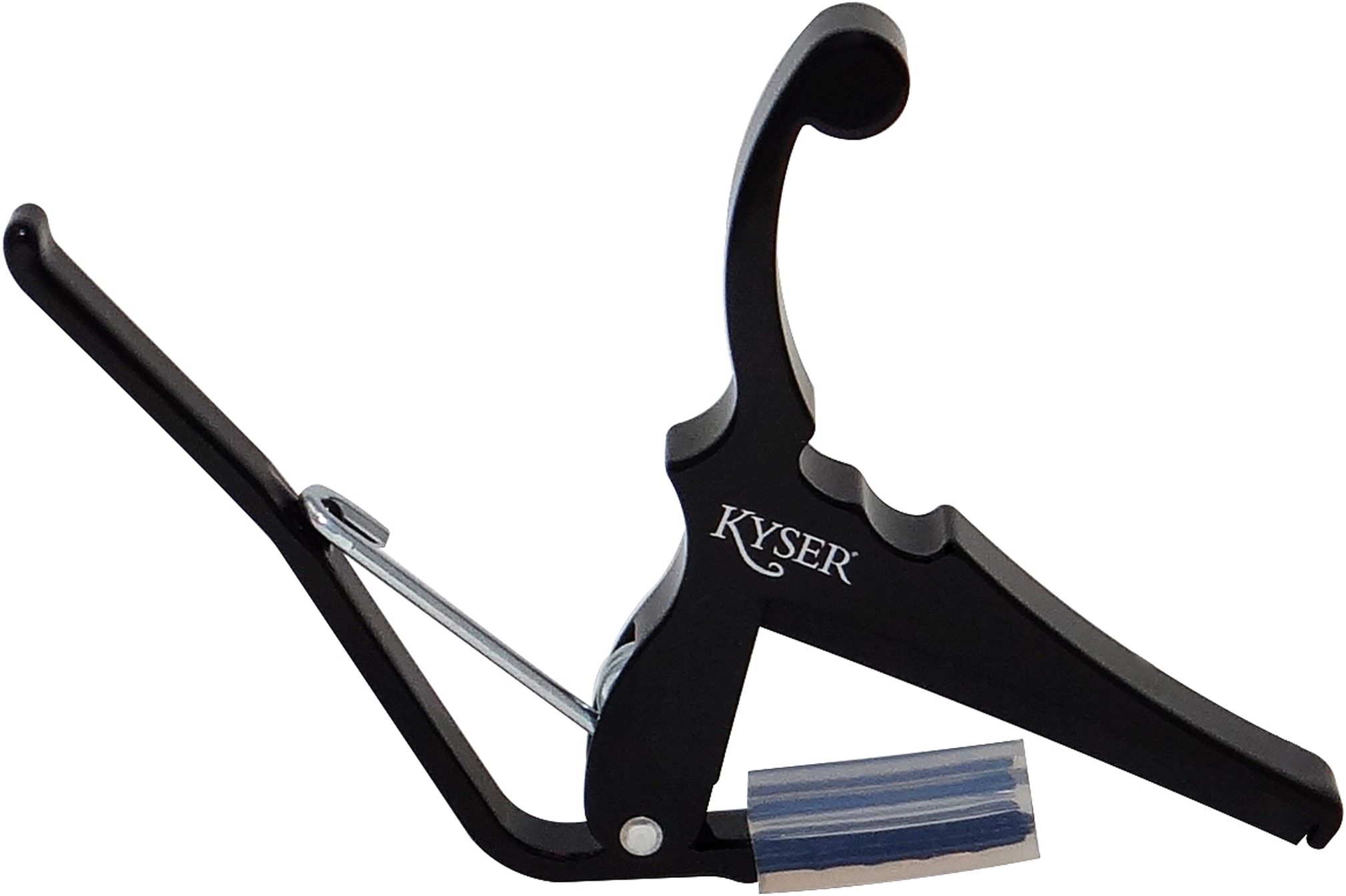 Kyser Quick Change Electric Guitar Capo, Black, Action Position Back