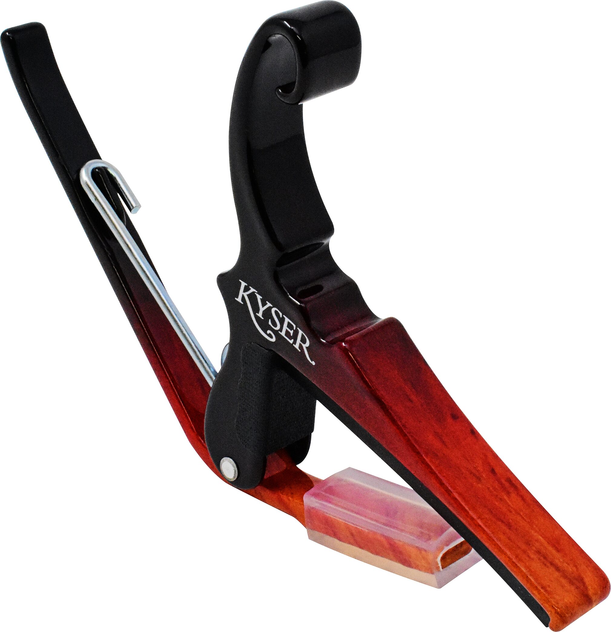 Kyser Quick Change Acoustic Guitar Capo, Sunburst, Action Position Back