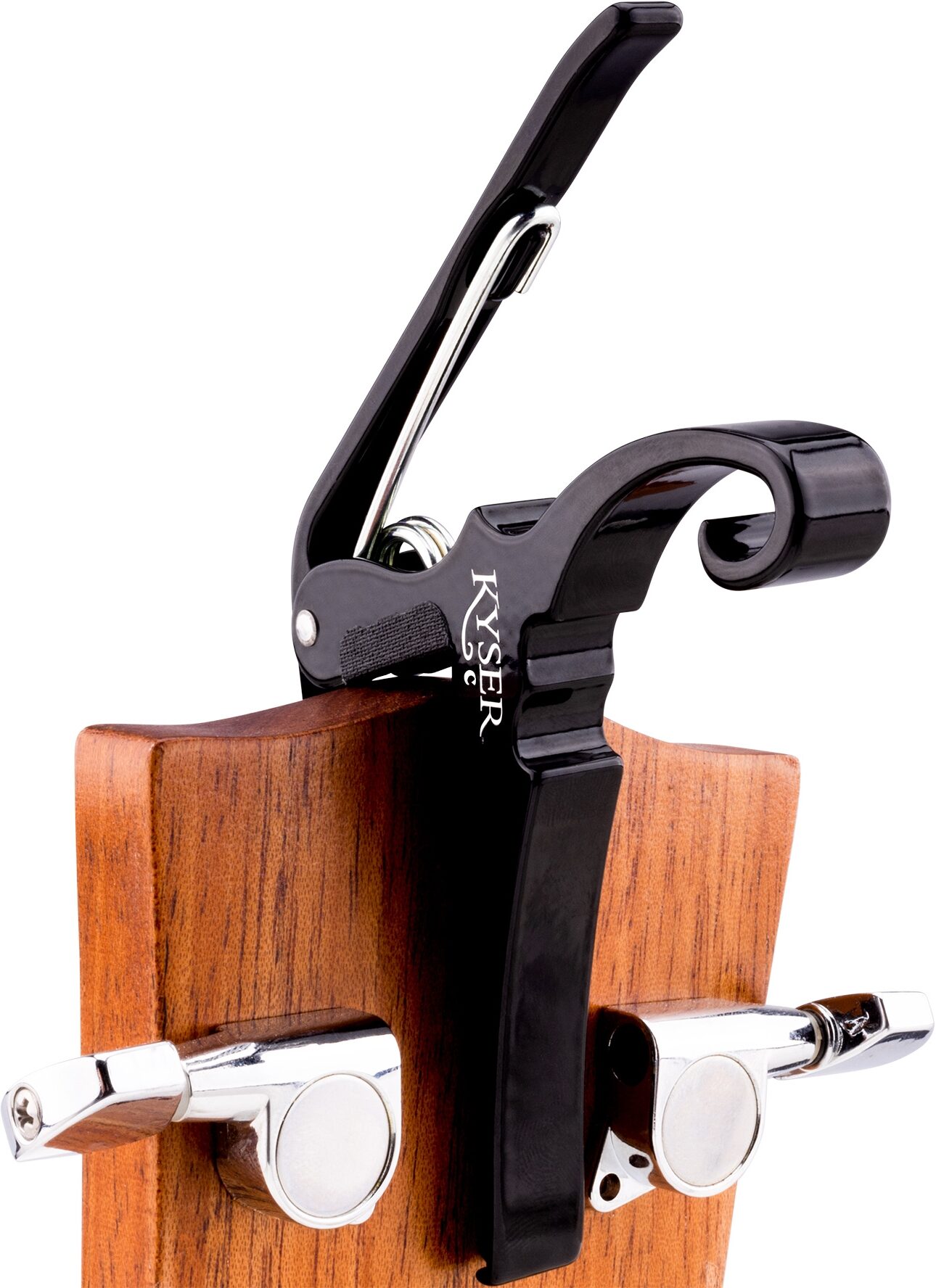 Kyser Quick-Change Classical Capo, Black, Action Position Back