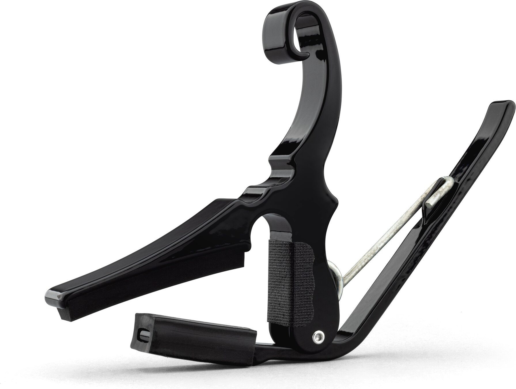 Kyser Drop D Partial Guitar Capo, Black, Action Position Back
