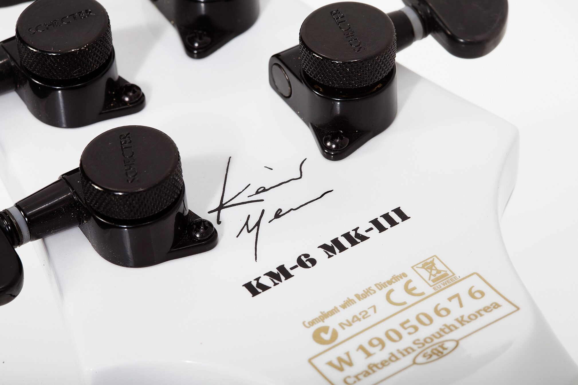 Schecter Keith Merrow KM-6 MKIII Hybrid Electric Guitar, Action Position Back