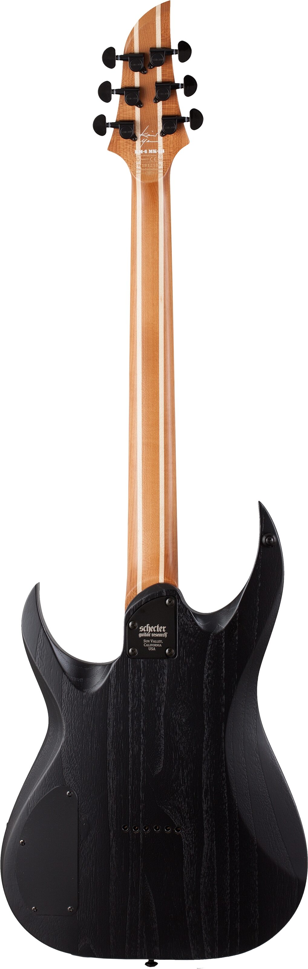 Schecter Keith Merrow KM-6 MKIII Standard Electric Guitar, Action Position Back