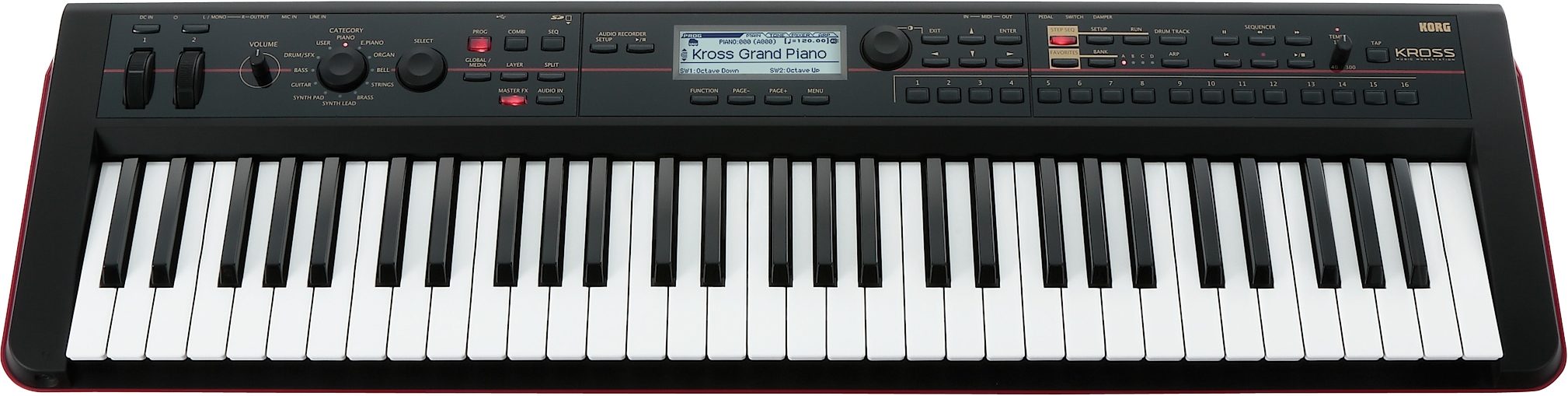 Korg KROSS 61 Mobile Workstation Keyboard, 61-Key