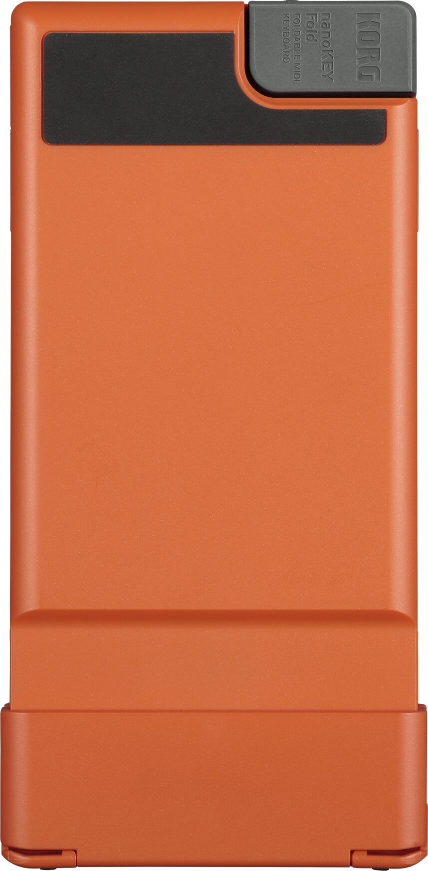Korg Nanokey Fold USB MIDI keyboard, Lava Orange, Action Position Back