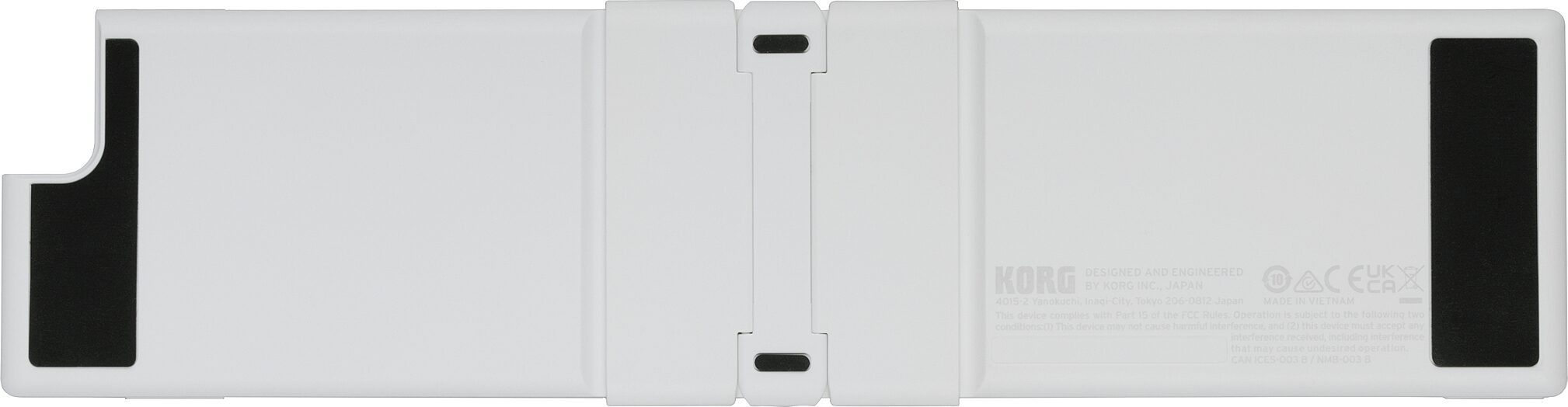 Korg Nanokey Fold USB MIDI keyboard, White, Open Box (Very Good), Action Position Back