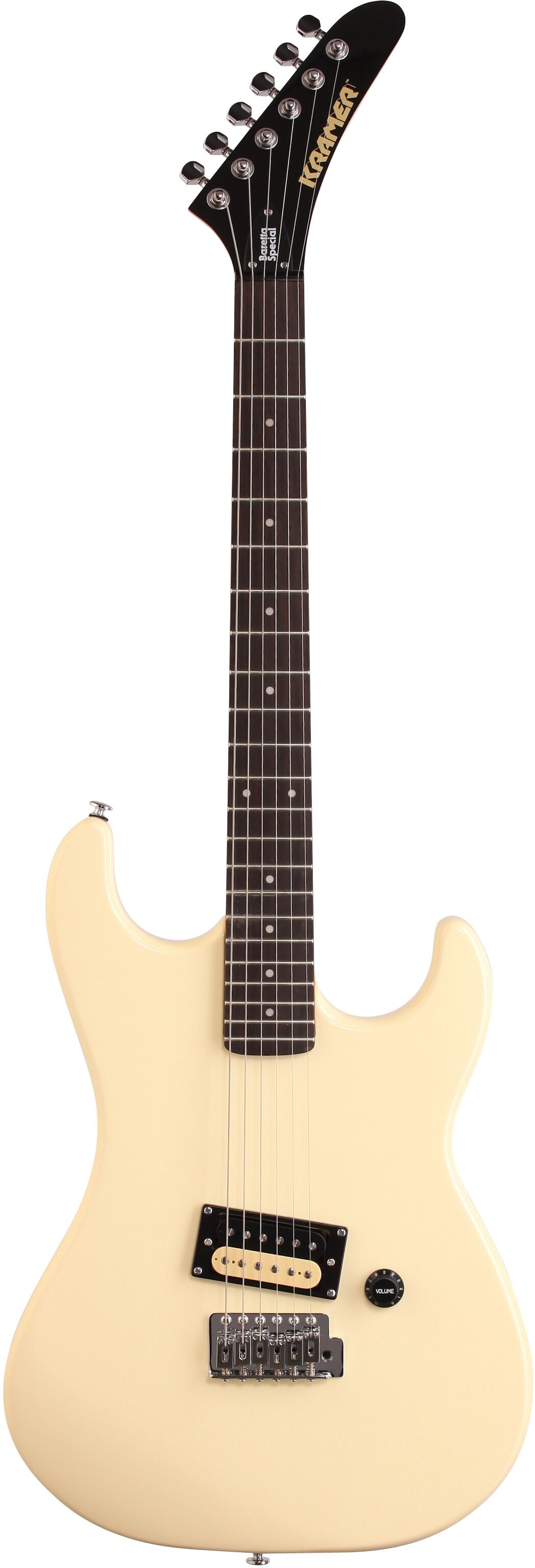 Kramer Baretta Special Vintage Electric Guitar, with Granadillo Fingerboard, Vintage White, Open Box (Very Good), Main