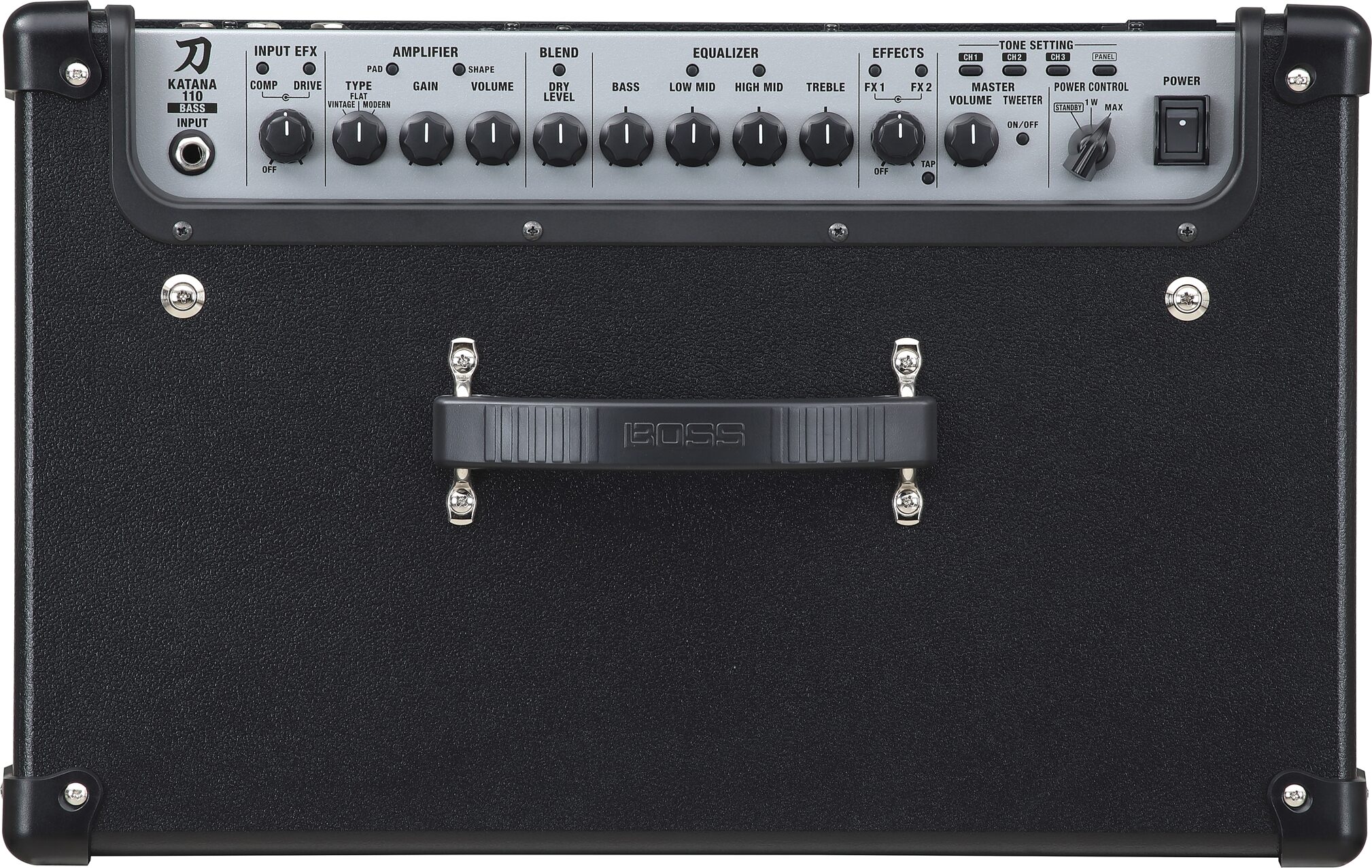 Boss Katana-110 Bass Combo Amplifier (1x10", 60 Watts), New, Action Position Back