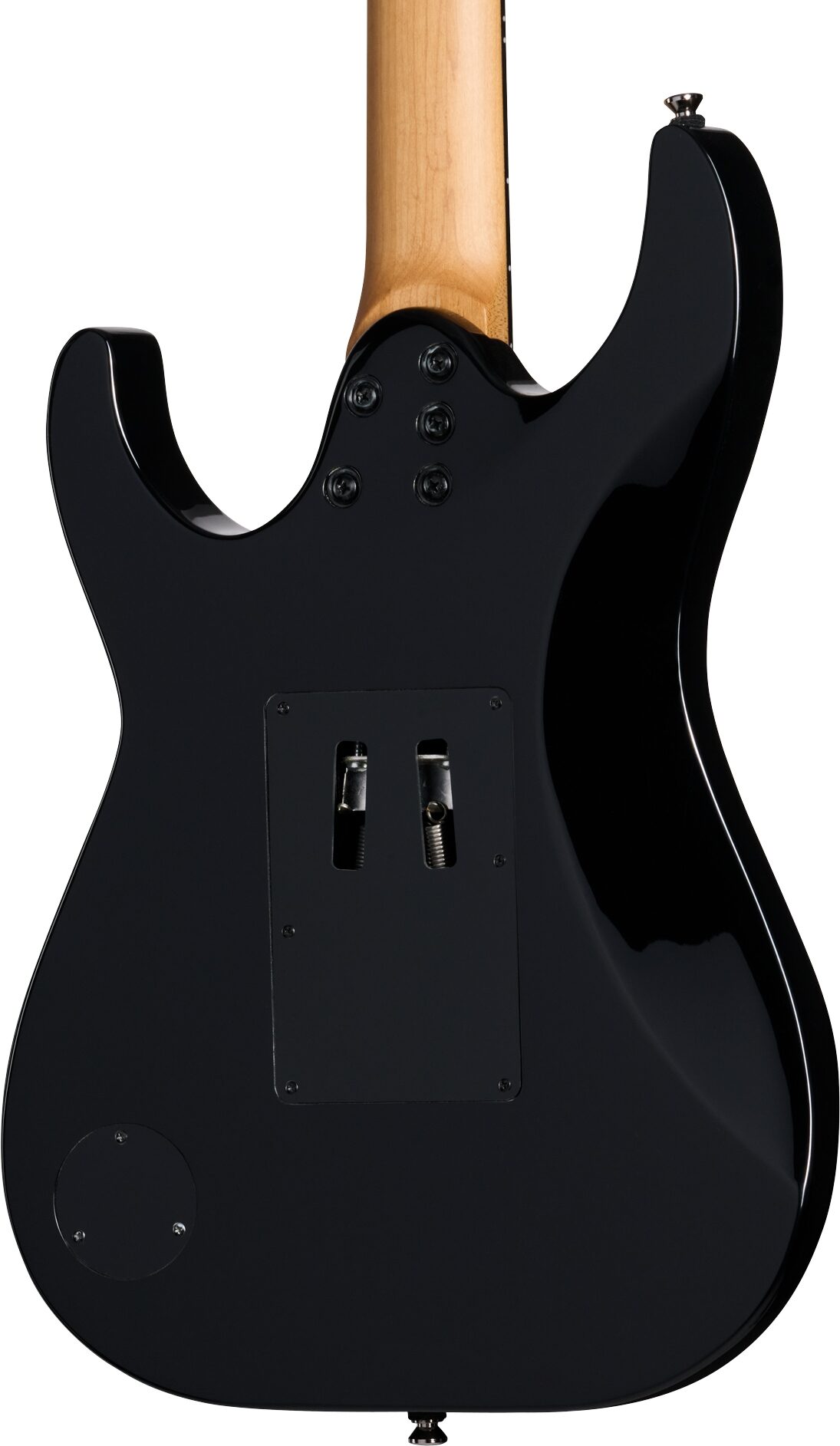 Kramer Volante Quilt HSFR Electric Guitar (with Gig Bag), Aqua Burst, Action Position Back