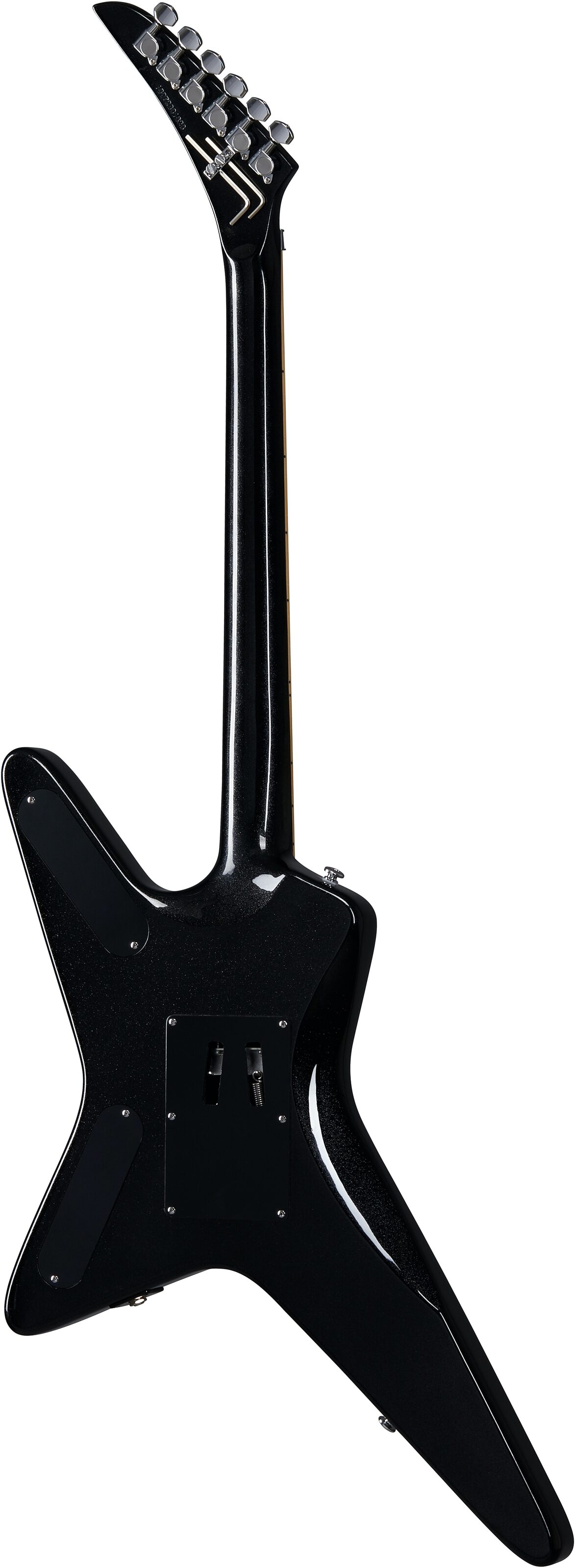 Kramer Tracii Guns Gunstar Voyager Electric Guitar (with Gig Bag), Black Metal, Custom Graphics, Open Box (Good), View