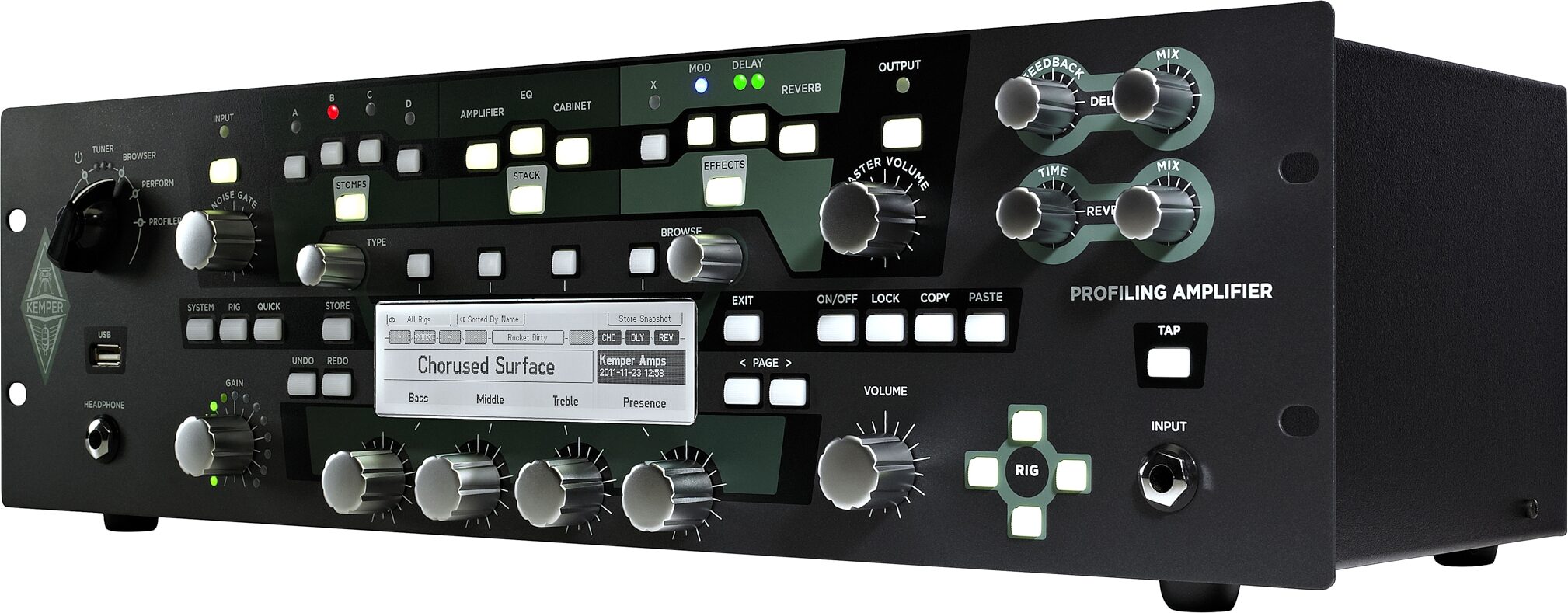 Kemper Profiler PowerRack Modeling Rack Amplifier Head (600 Watts)