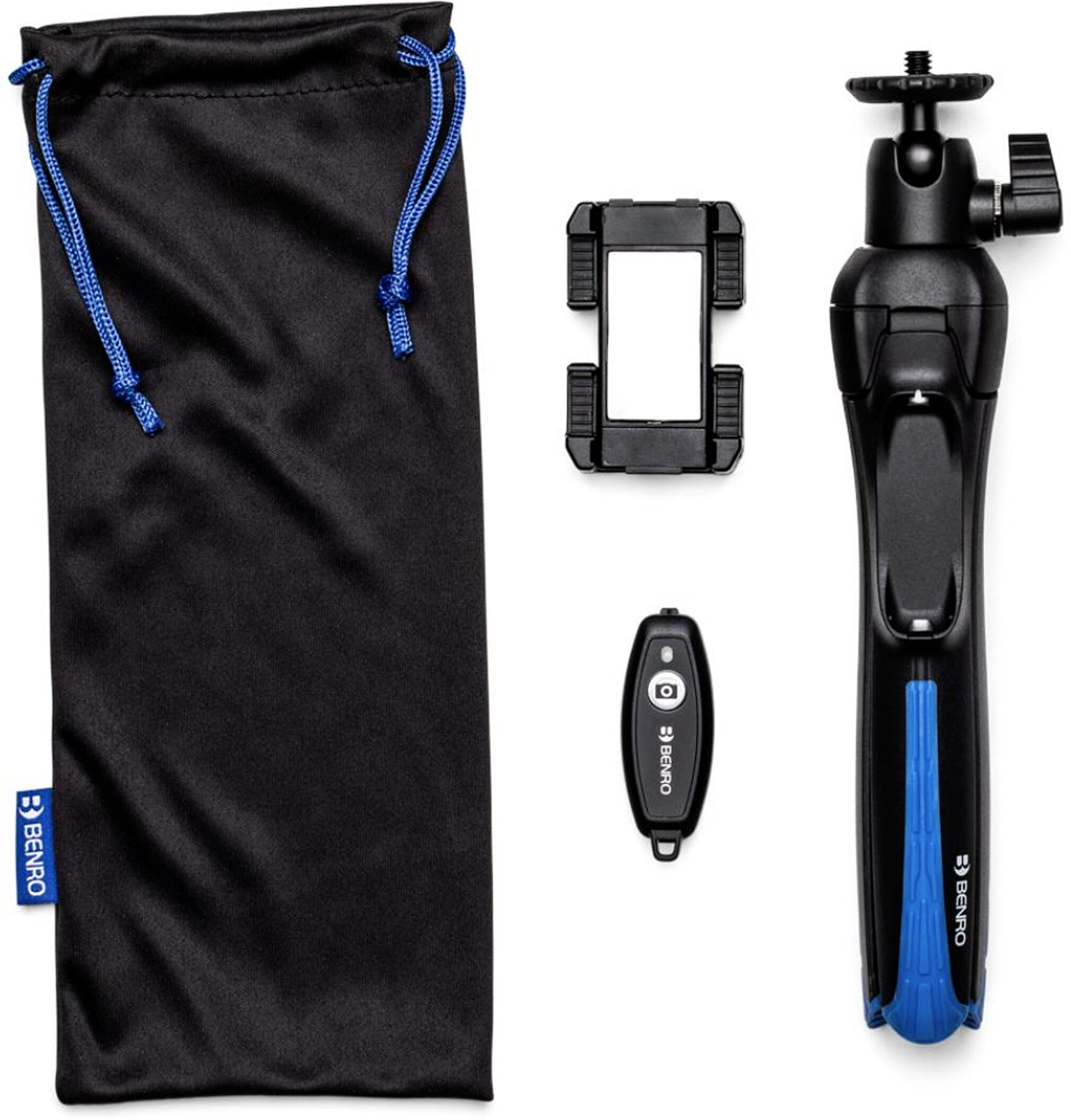 BK15 Mini Tripod & Selfie Stick w/Remote