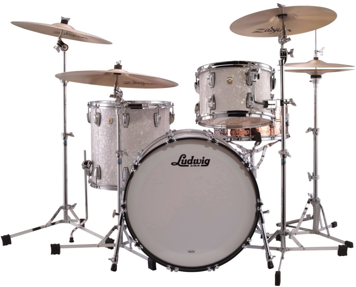 Ludwig Classic Maple FAB 3 Drum Shell Kit, 3-Piece, Front