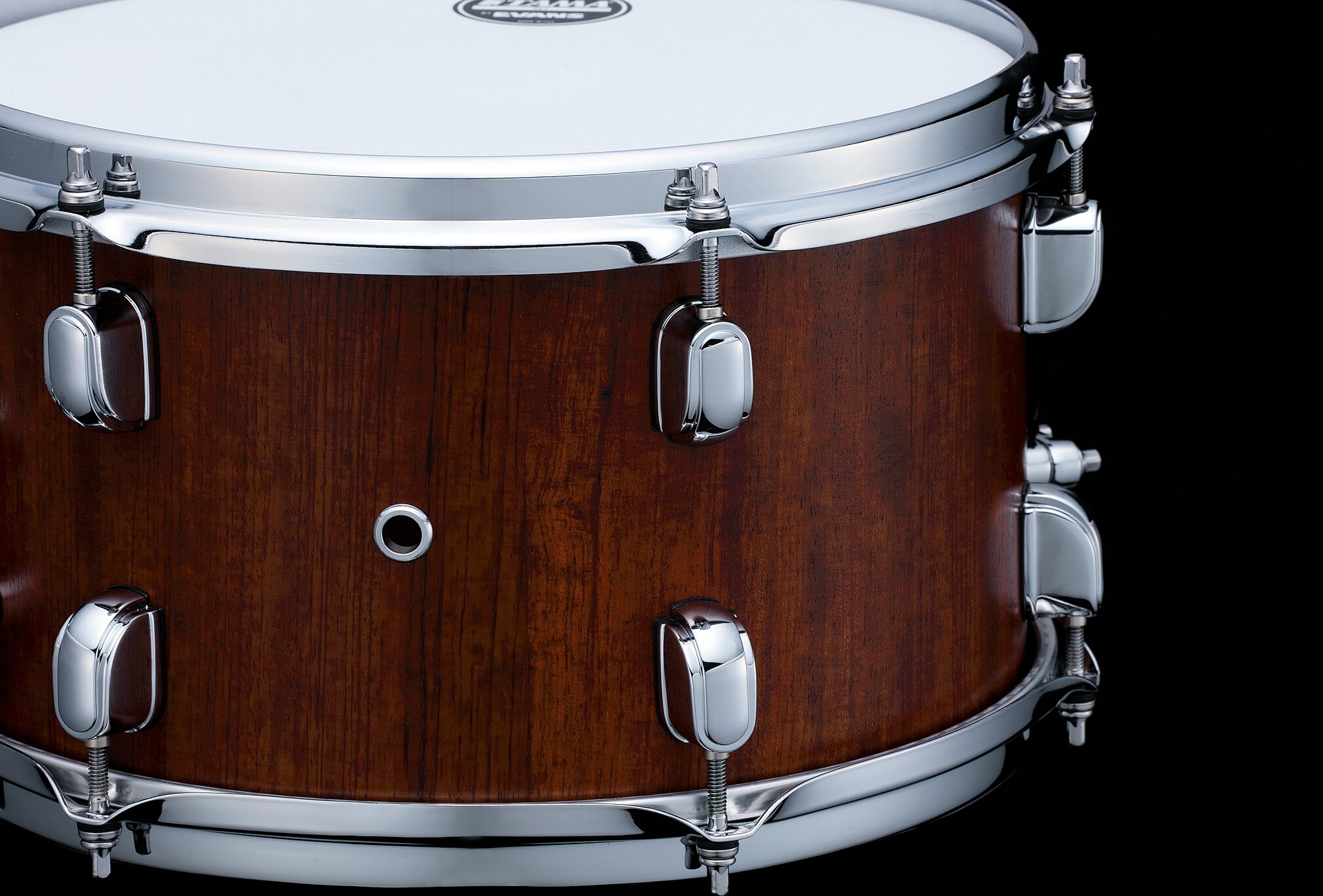 Tama S.L.P. Mod Bubinga Snare Drum LBU127, 7x12 Inch, Action Position Back
