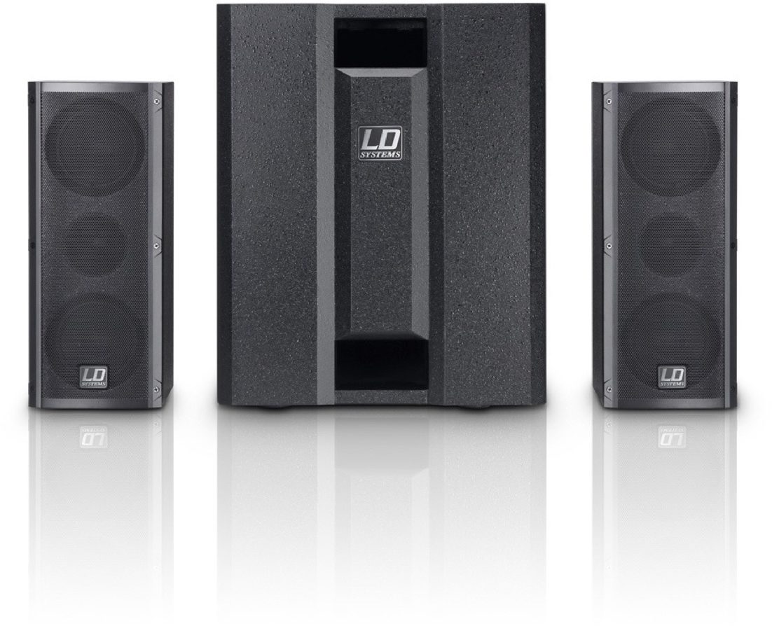LD Systems DAVE 8 ROADIE Portable Sound System, Front