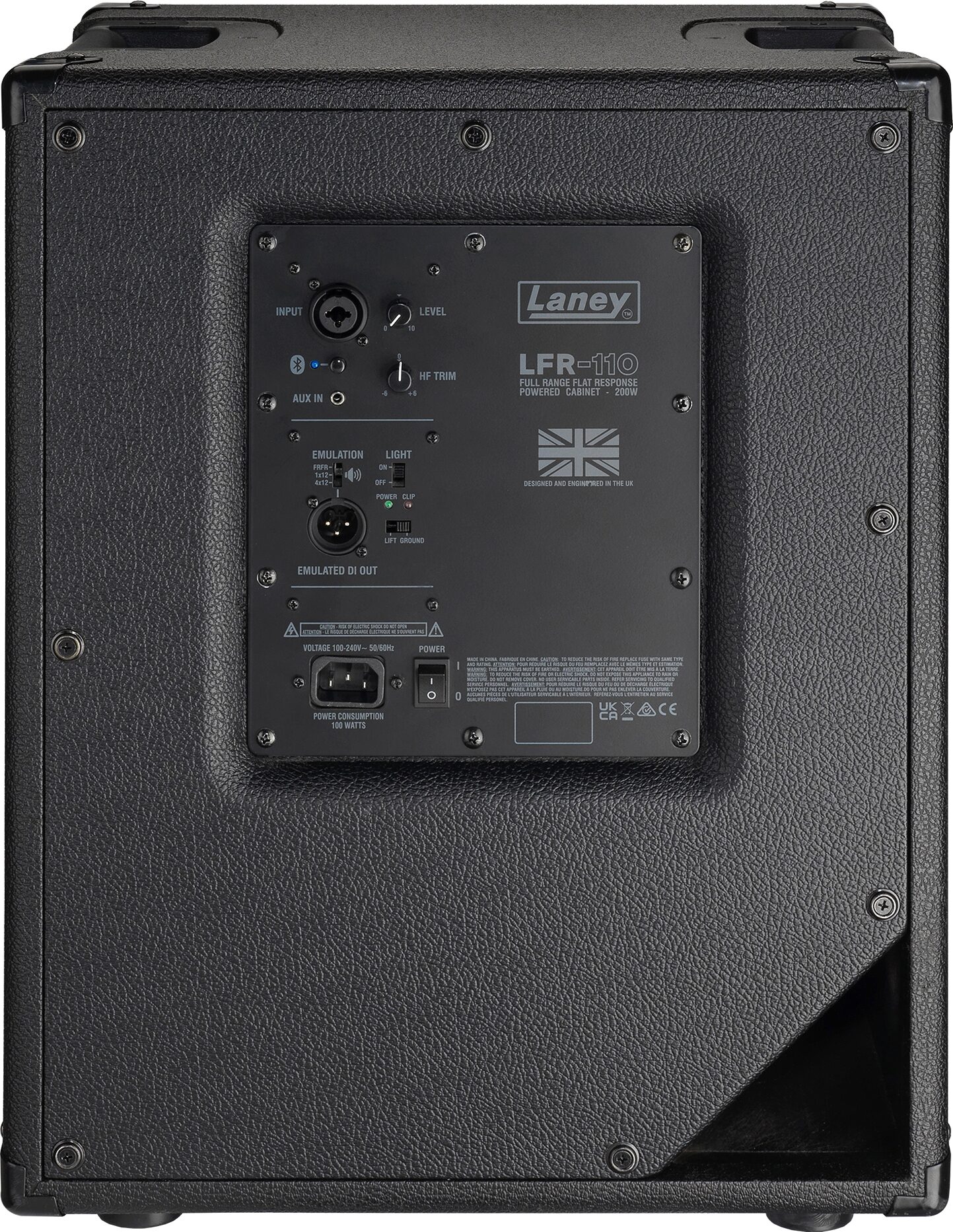 Laney LFR-110 Active Guitar Speaker Cabinet (250 Watts, 1x10"), New, Action Position Back