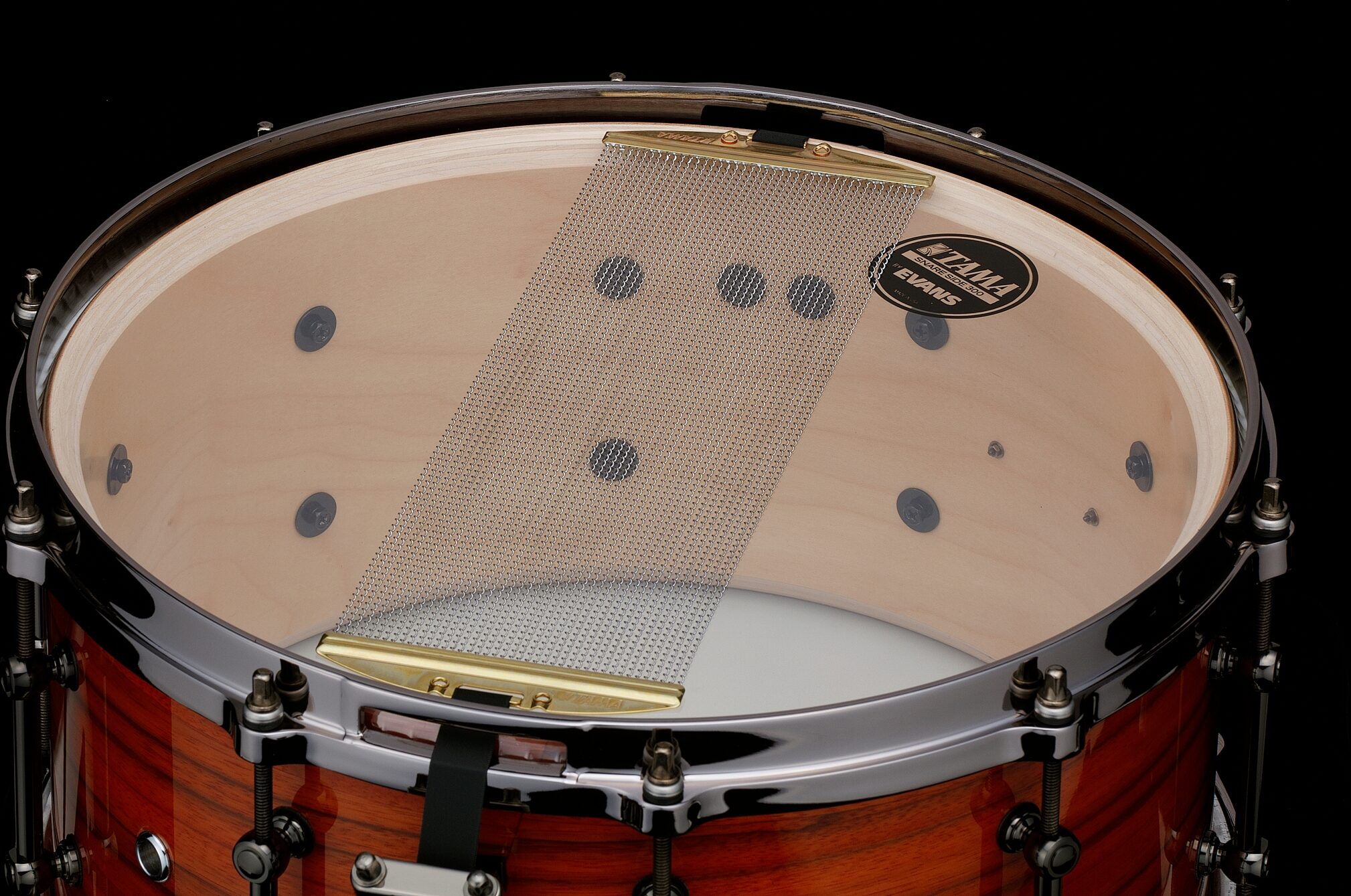 Tama SLP Snare G-Maple Snare Drum, Action Position Back