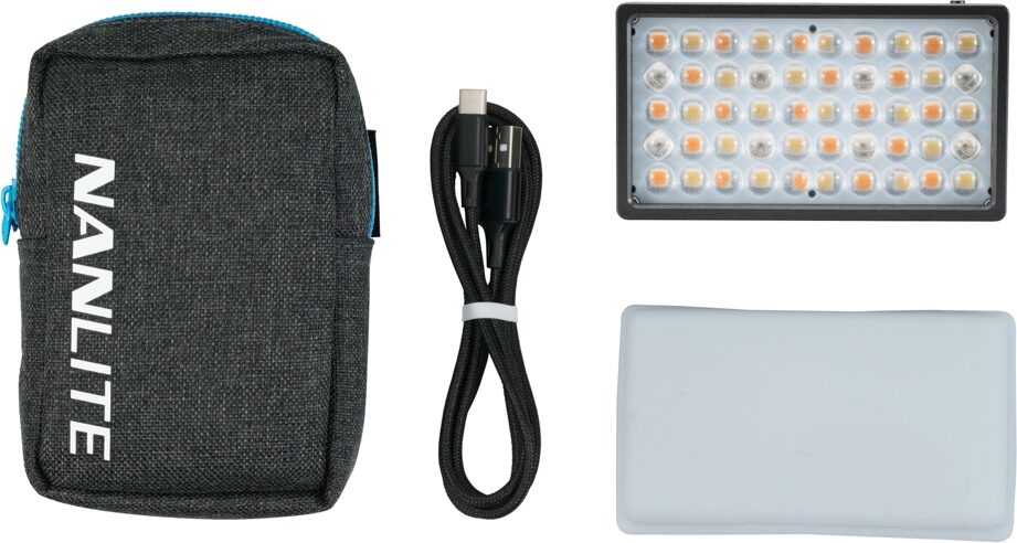 NanLite LitoLite 5C RGBWW Mini LED Light Panel, Action Position Front