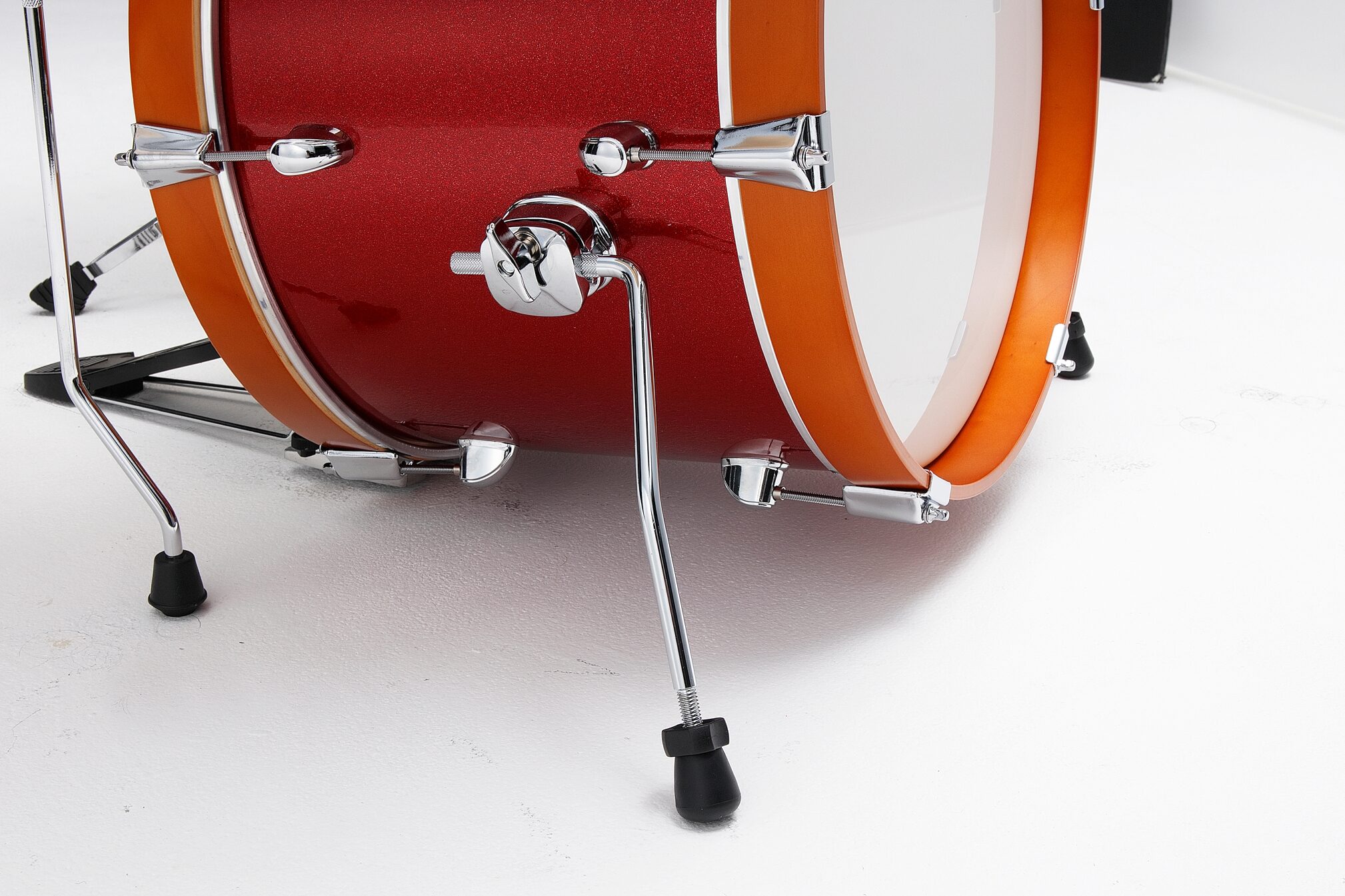 Tama LJLK48S Club Jam Drum Shell Kit, 4-Piece, Candy Apple Mist, Action Position Back
