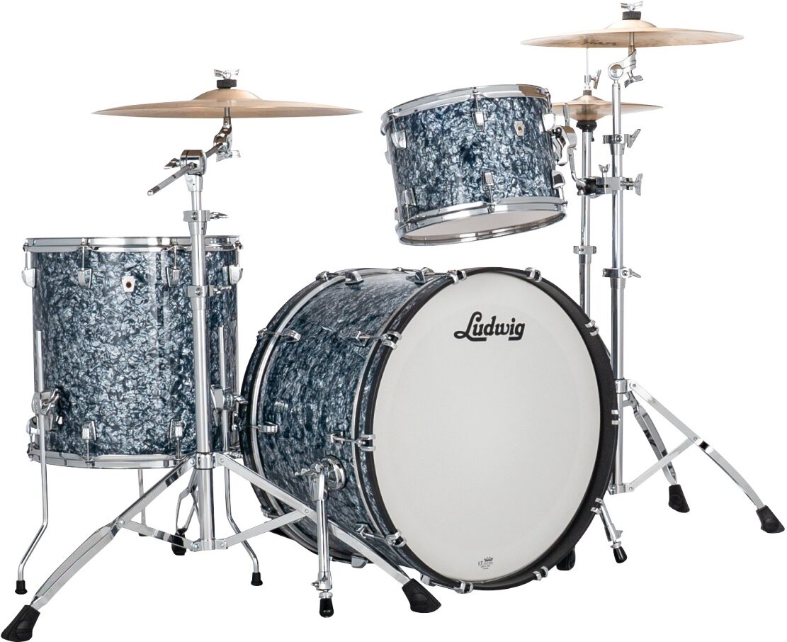 Ludwig LN34233TX Neusonic FAB 3-Piece Drum Shell Kit, Action Position Back