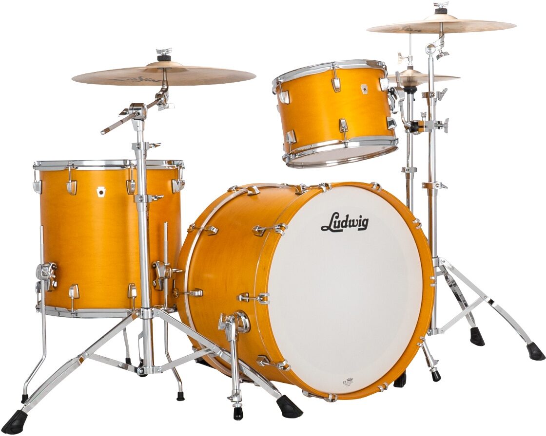 Ludwig LN34233TX Neusonic FAB 3-Piece Drum Shell Kit, Action Position Back