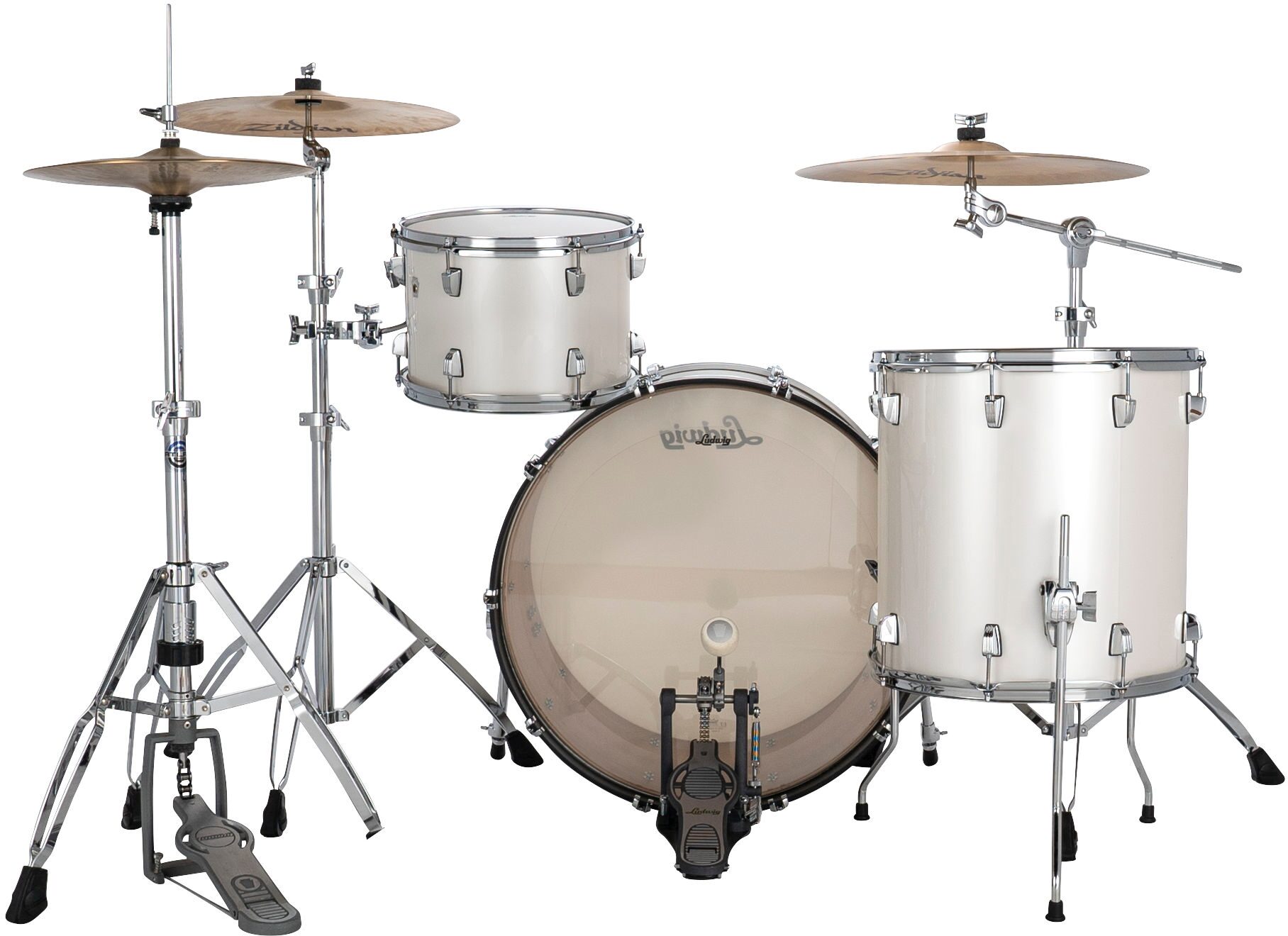 Ludwig LN34233TX Neusonic FAB 3-Piece Drum Shell Kit, Action Position Back