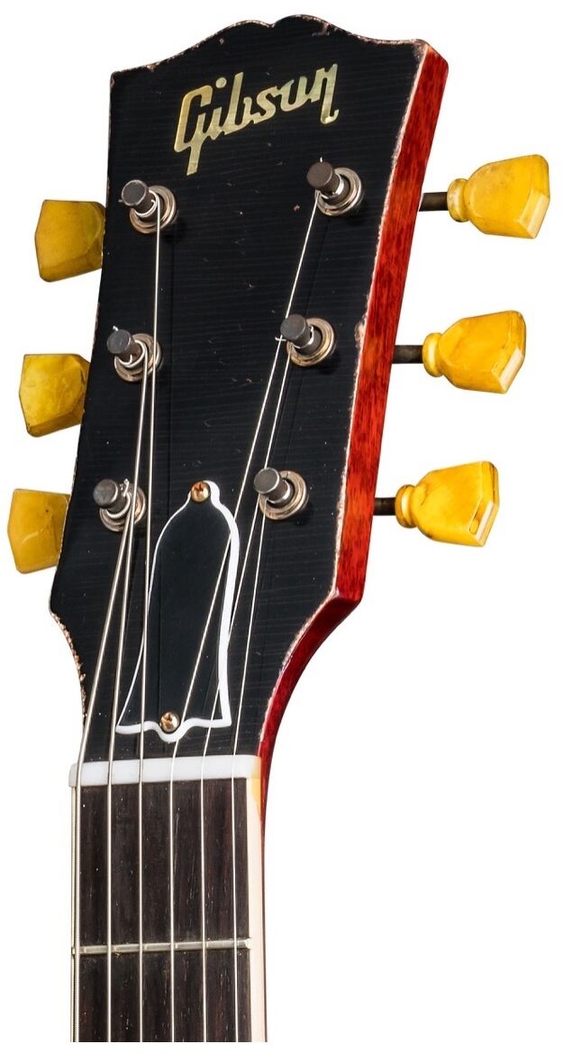 Gibson Slash 1958 Les Paul First Standard 8 3096 Aged Electric Guitar (with Case), Headstock